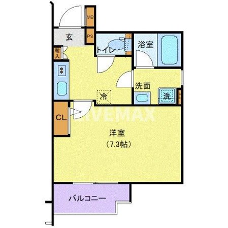 スカイコート成城学園前の物件間取画像